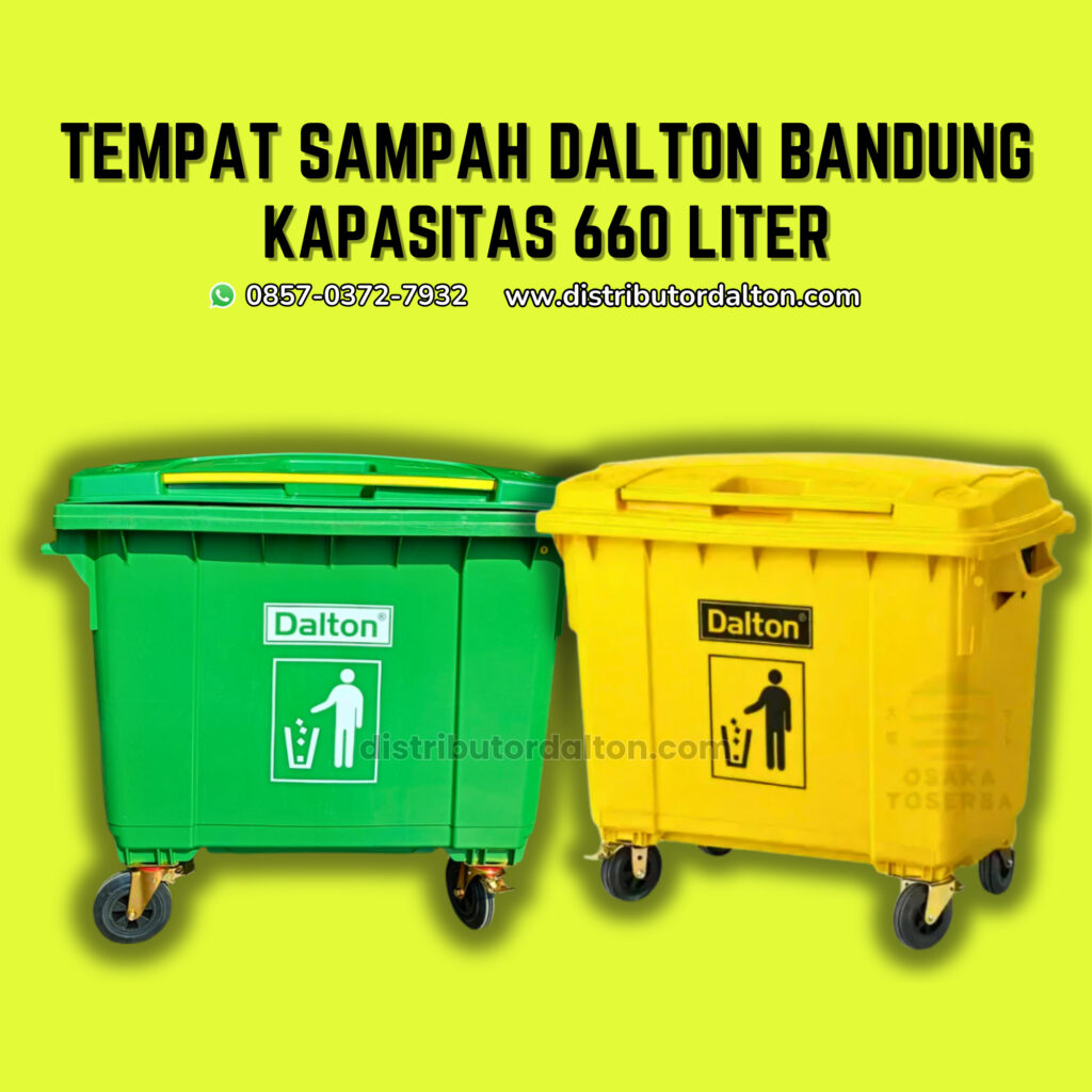 jual tempat sampah 660 liter bandung