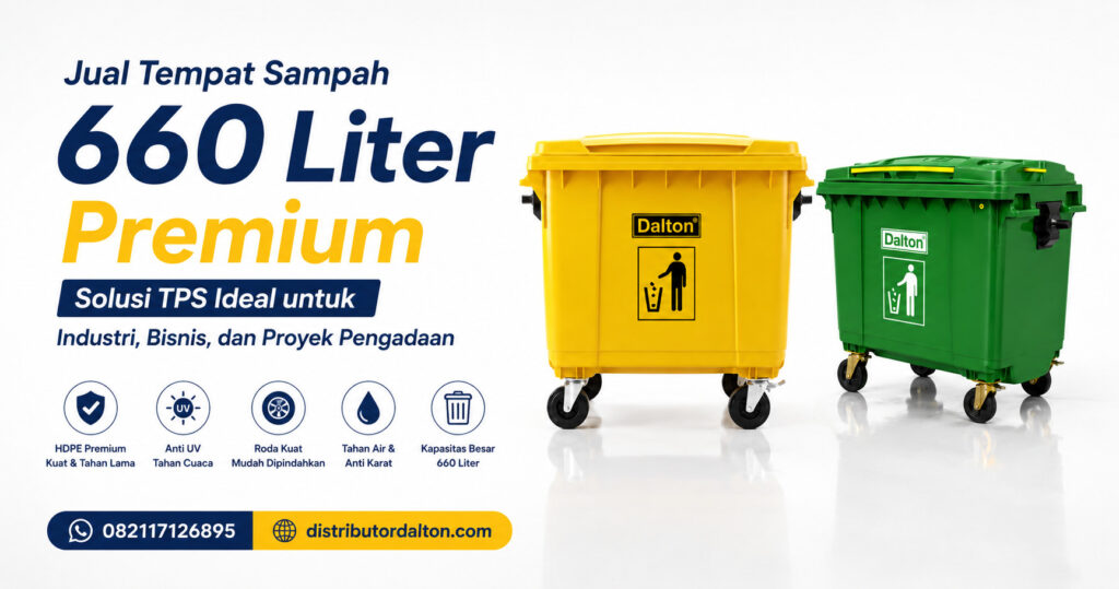 Jual Tempat Sampah 660 Liter Dalton | Retail & Proyek