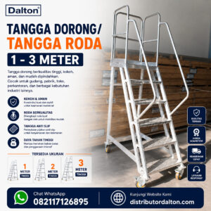 Tangga gudang Aluminium Dalton untuk Gudang dan Pabrik