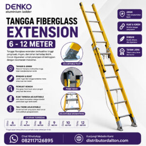 Tangga Fiberglass Denko untuk Teknisi dan PLN