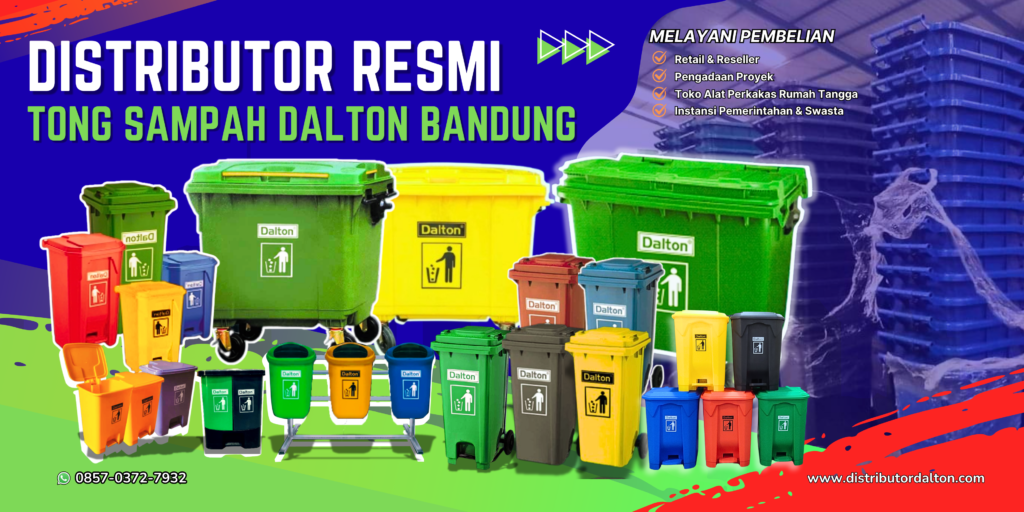 Distributor Tempat Sampah Dalton di Bandung Bahan Plastik HDPE Kapasitas 25 - 1100 Liter distributor tempat sampah dalton di bandung