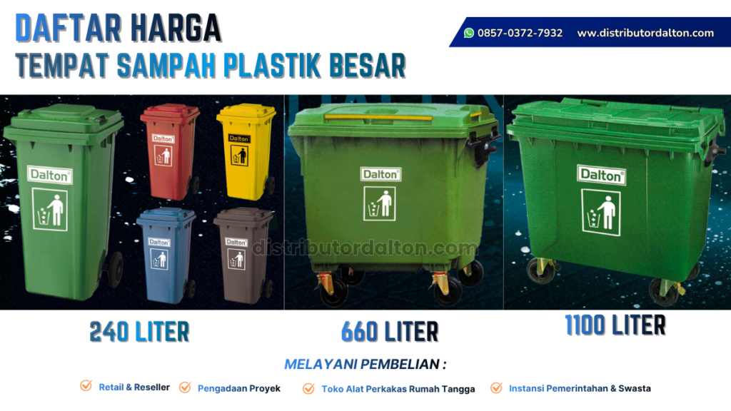 harga tempat sampah plastik besar