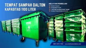 Distributor Tempat Sampah Dalton di Bandung Bahan Plastik HDPE Kapasitas 25 - 1100 Liter tempat sampah 1100 liter