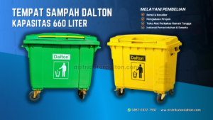 Distributor Tempat Sampah Dalton di Bandung Bahan Plastik HDPE Kapasitas 25 - 1100 Liter tempat sampah 660 liter