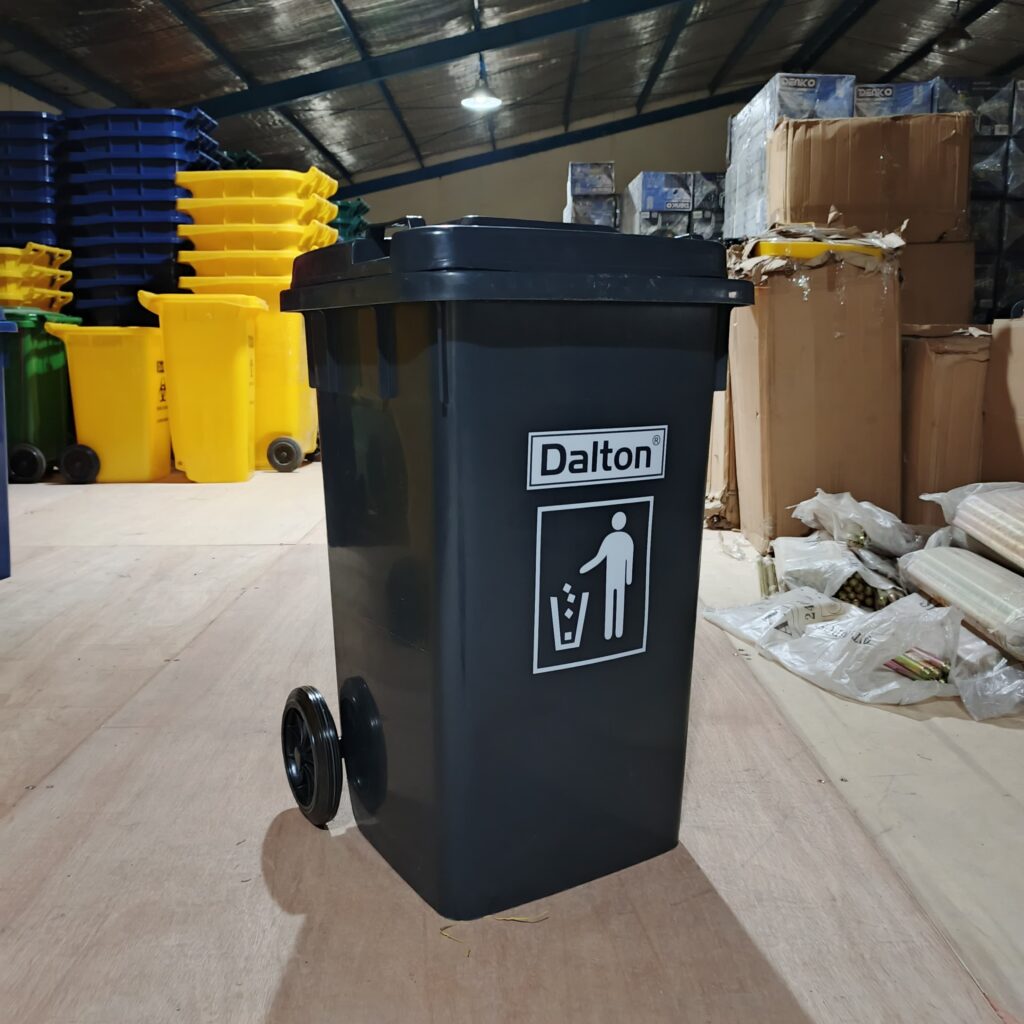 tempat sampah outdoor 100 liter dalton abu