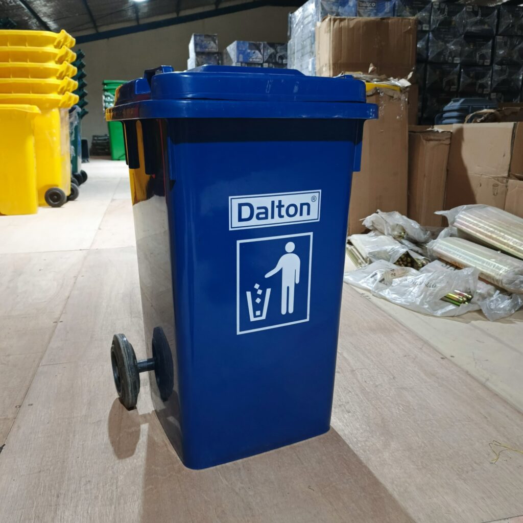 tempat sampah outdoor 100 liter dalton biru