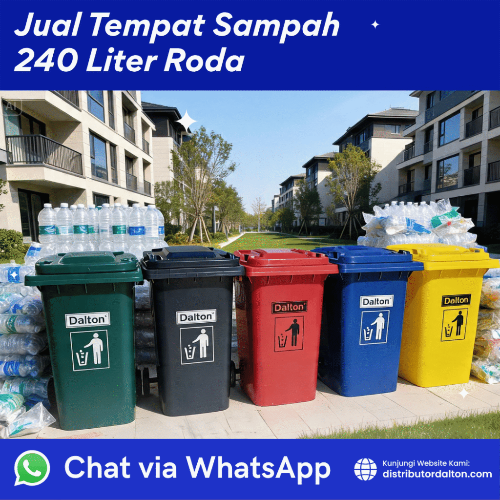 Jual Tempat sampah roda 240 liter