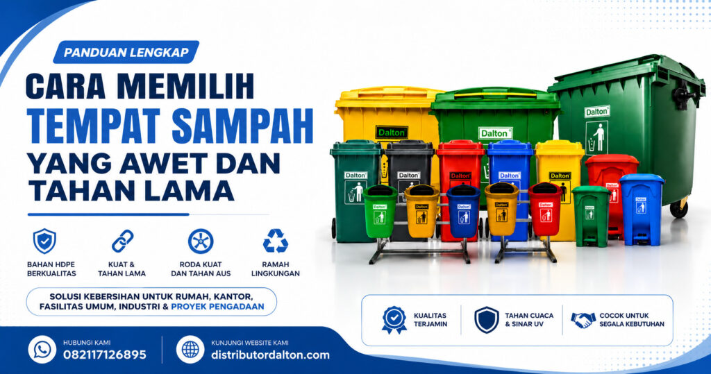 Cara memilih tempat sampah yang awet dan tahan lama untuk rumah, perusahaan, dan proyek pengadaan