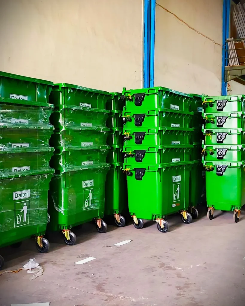 tempat sampah 660 liter premium